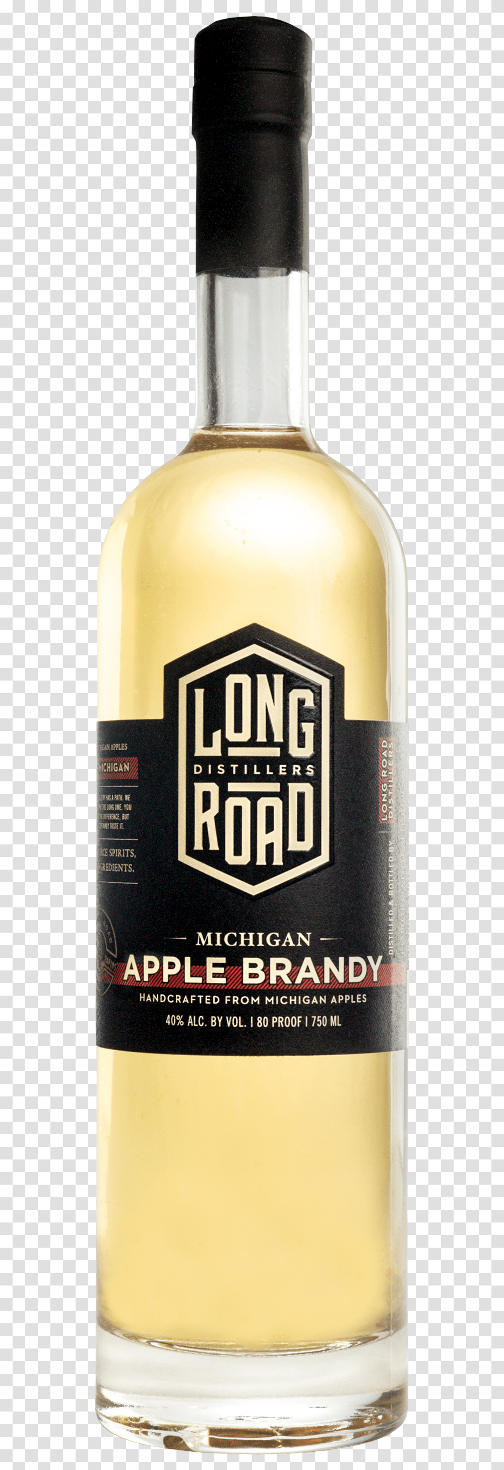 Michigan Apply Brandy Long Road Distillers Glass Bottle, Alcohol, Beverage, Drink, Beer Transparent Png