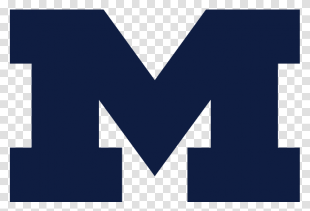 Michigan Blue Block M Download Michigan Block M Blue, Alphabet, Logo Transparent Png