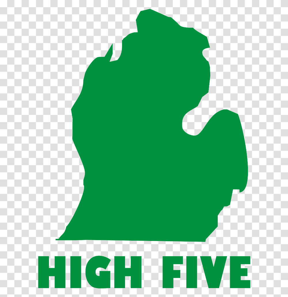 Michigan High Five Shirt, Person, Human, Silhouette, Jigsaw Puzzle Transparent Png