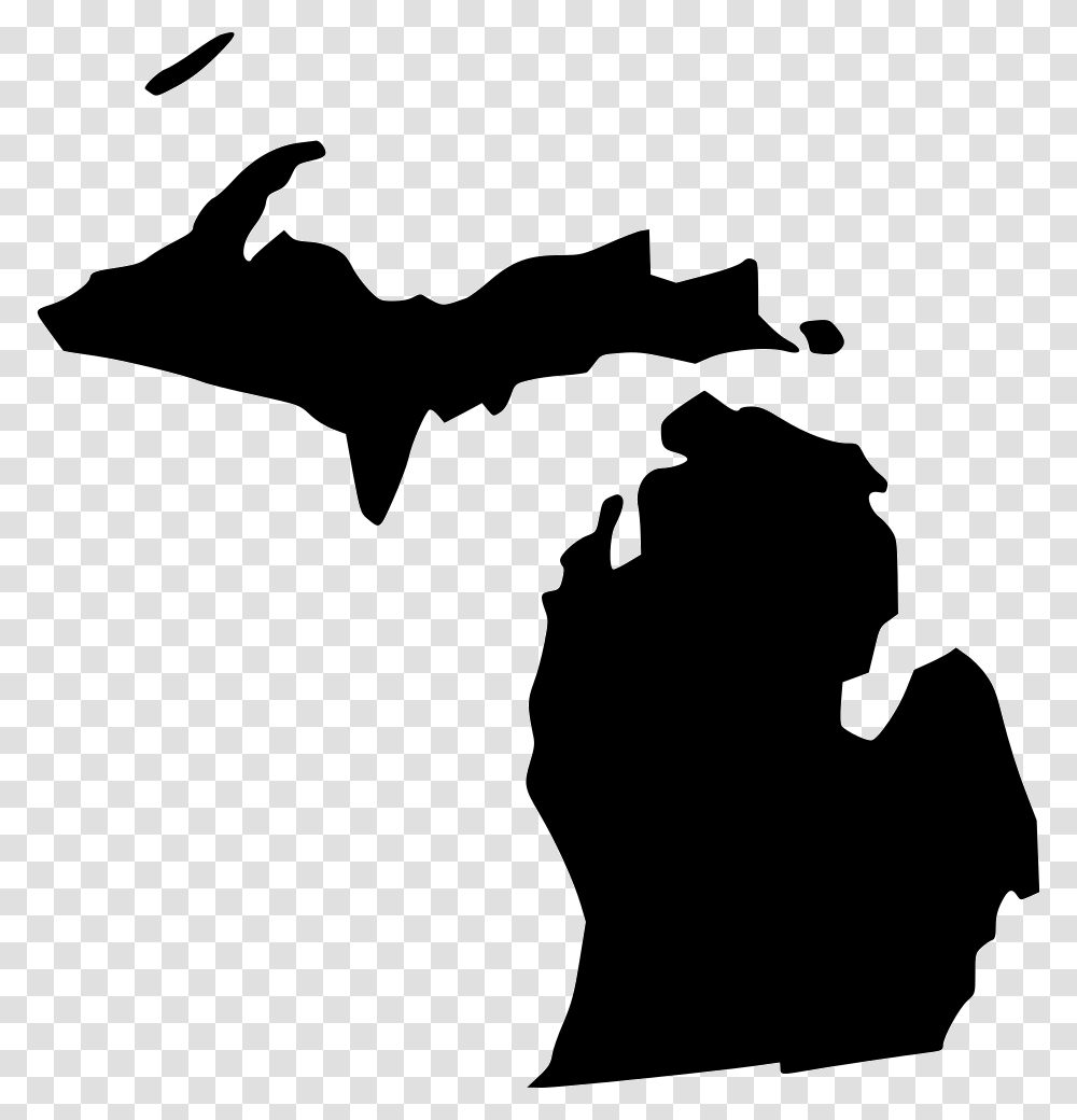 Michigan Icon Free Download, Silhouette, Stencil, Person, Human Transparent Png