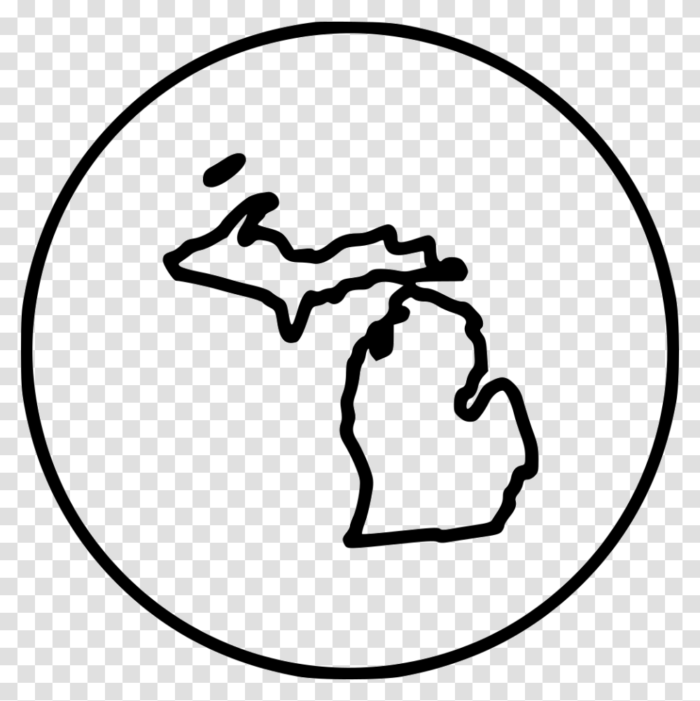 Michigan Icon Free Download, Label, Sphere Transparent Png