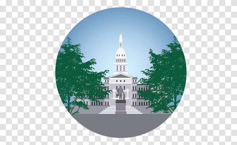 Michigan Icon Map Dome, Architecture, Building, Spire, Tower Transparent Png
