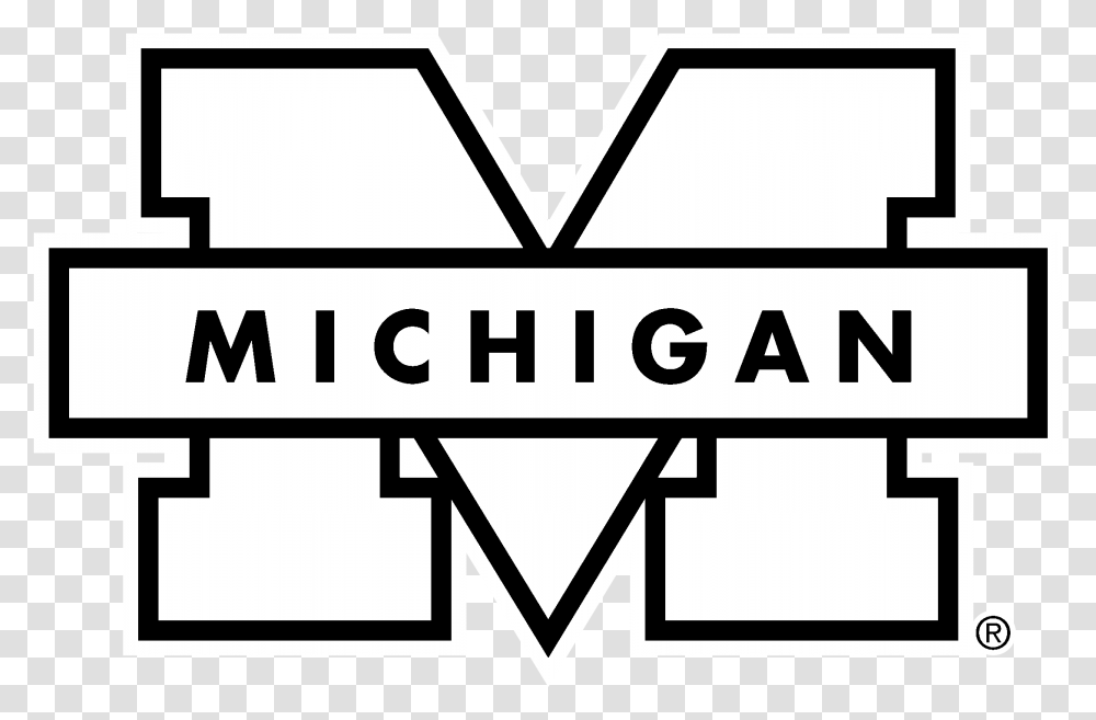 Michigan Logo Michigan Wolverines Decal, Label, Triangle Transparent Png