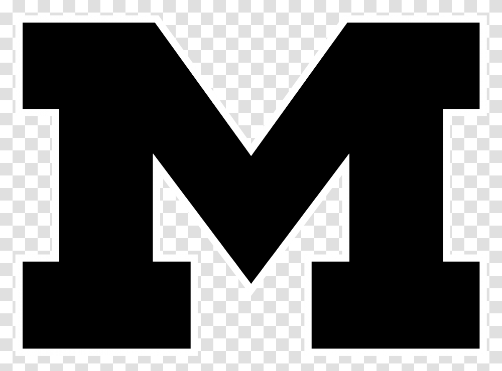 Michigan Logo White University Of Michigan Logo, Triangle, Alphabet Transparent Png