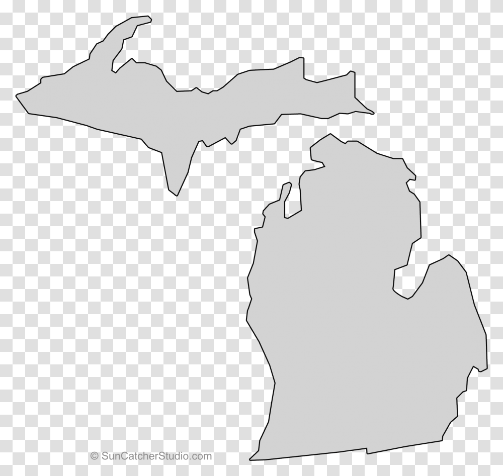 Michigan Outline Clipart Michigan Outline, Person, Human, Animal, Mammal Transparent Png