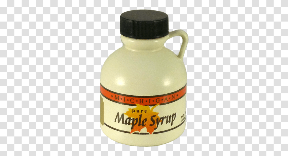 Michigan Pure Maple Syrup Bottle, Seasoning, Food, Milk, Beverage Transparent Png