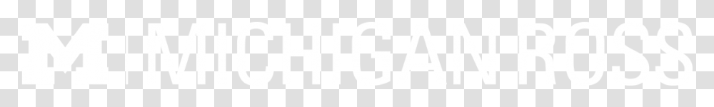 Michigan Ross Logo White, Number Transparent Png