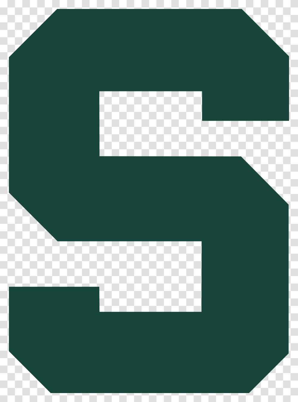 Michigan State Spartans Alternate Logo, Number, Alphabet Transparent Png