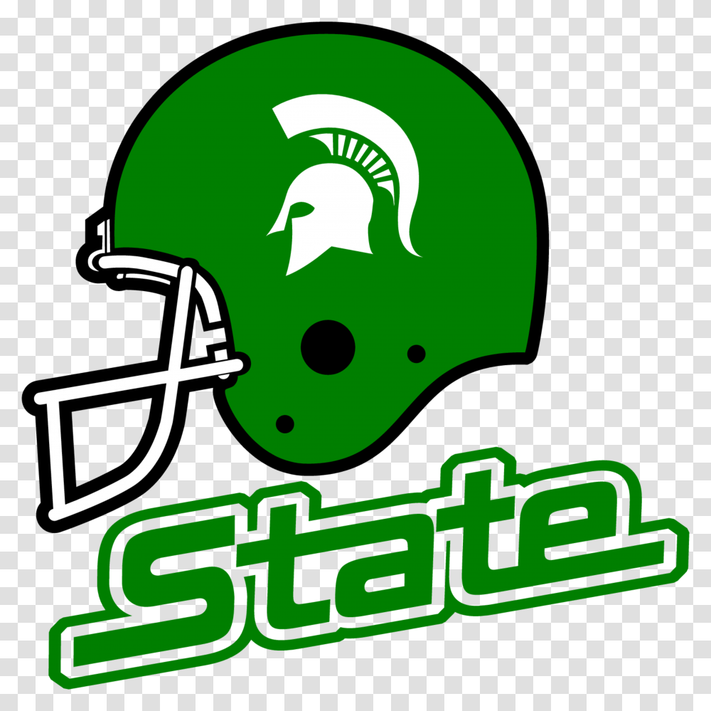 Michigan State Spartans Helmet Michigan State Spartans Football Logo, Clothing, Apparel, Football Helmet, American Football Transparent Png