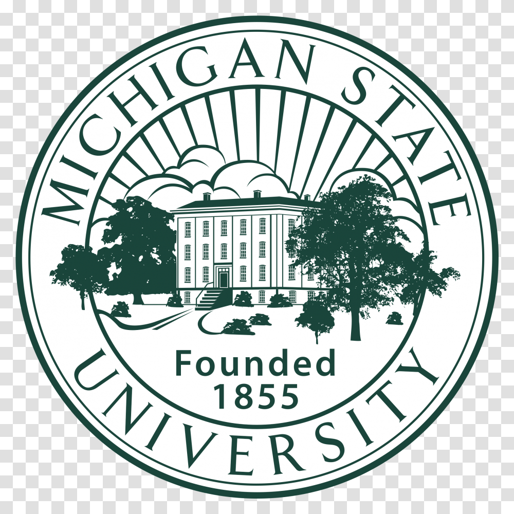 Michigan State University Crest, Logo, Trademark, Coin Transparent Png