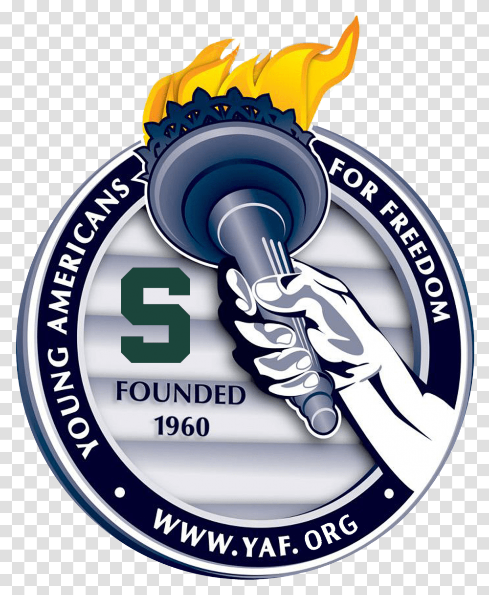Michigan State University Logo Young Americans For Freedom, Light, Torch, Trademark Transparent Png