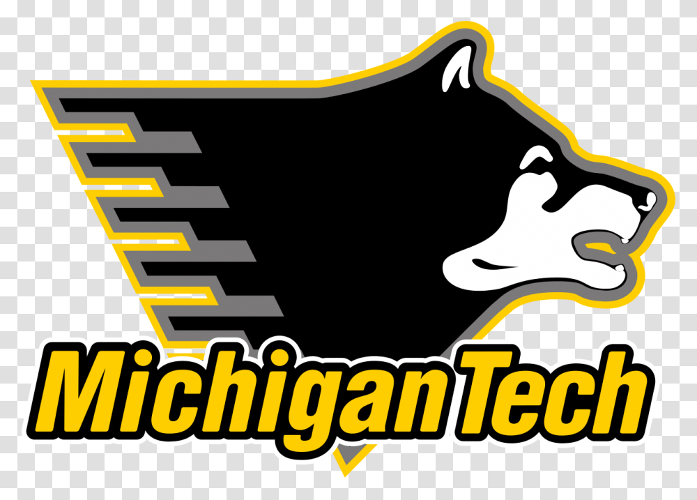 Michigan Tech Piano Dog, Label, Logo Transparent Png