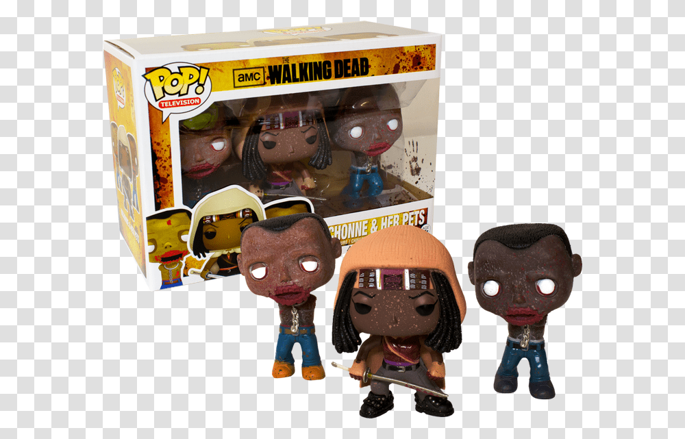 Michonne And Her Pets Funko Pop Walking Dead Michonne, Helmet, Apparel, Toy Transparent Png
