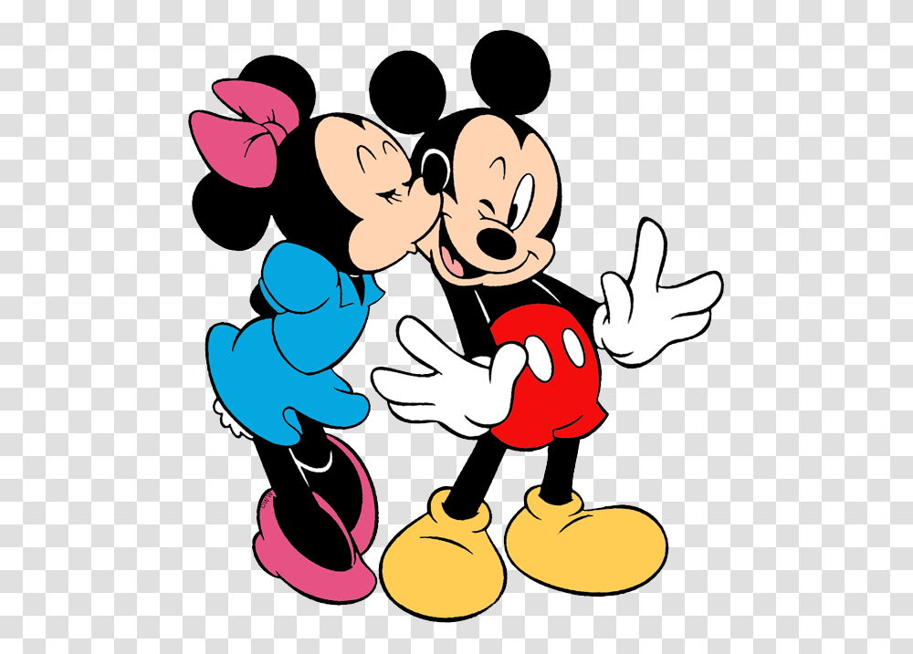 Mickey Amp Minnie Mouse Clip Art Minnie Kissing Mickey, Antelope, Performer, Crowd Transparent Png