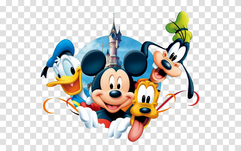 Mickey And Friends Birthday Clipart, Crowd, Theme Park, Amusement Park Transparent Png