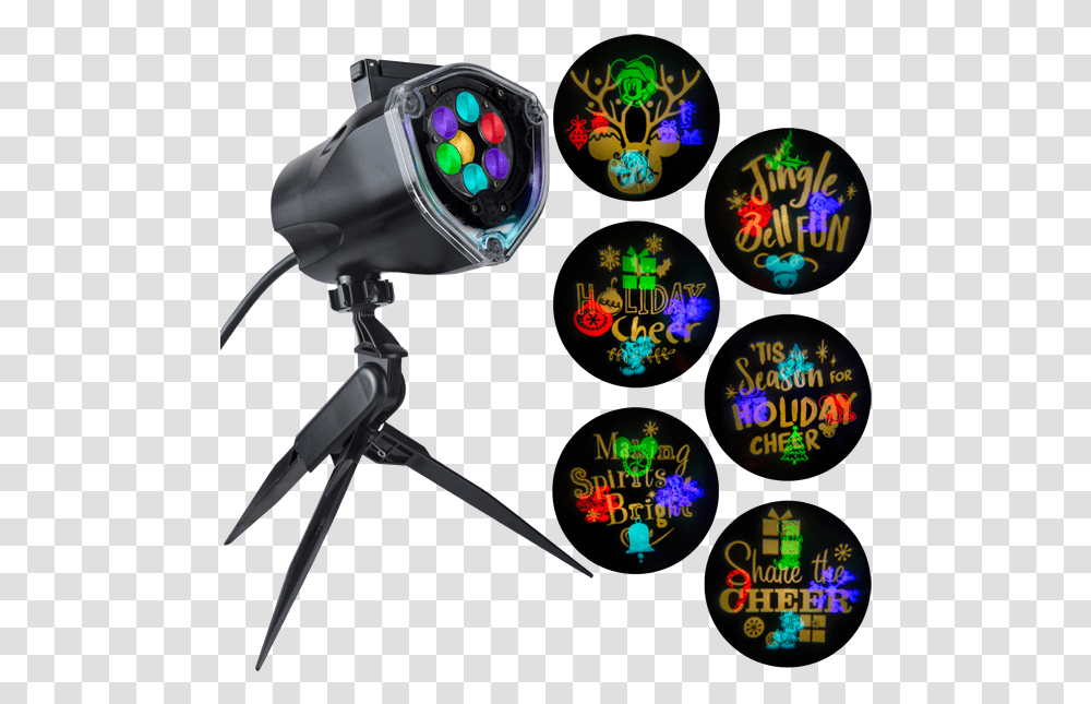 Mickey And Friends Whirl A Motion Silhouette Projection Whirl A Motion, Light, Tripod, Laser, Robot Transparent Png