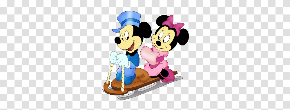 Mickey And Minnie Disney, Sled, Toy Transparent Png