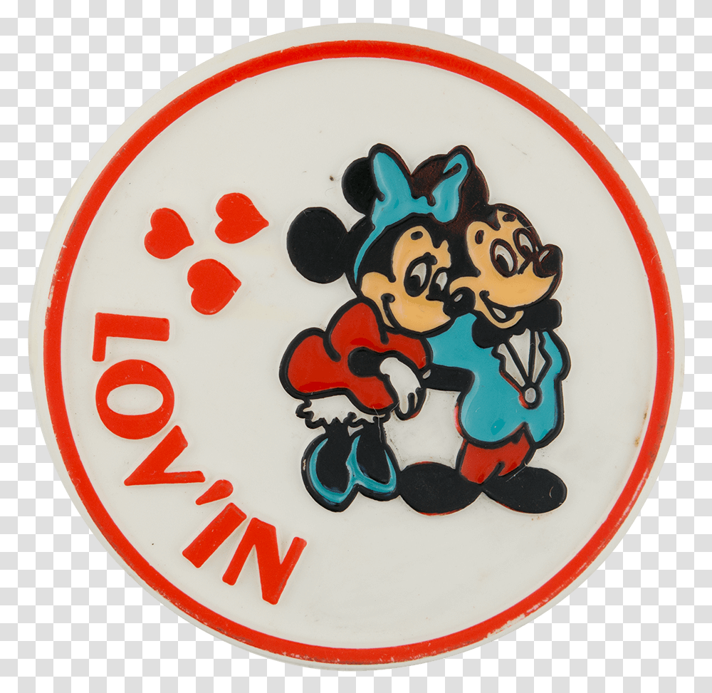 Mickey And Minnie Entertainment Button Museum Cartoon, Label, Sticker, Logo Transparent Png