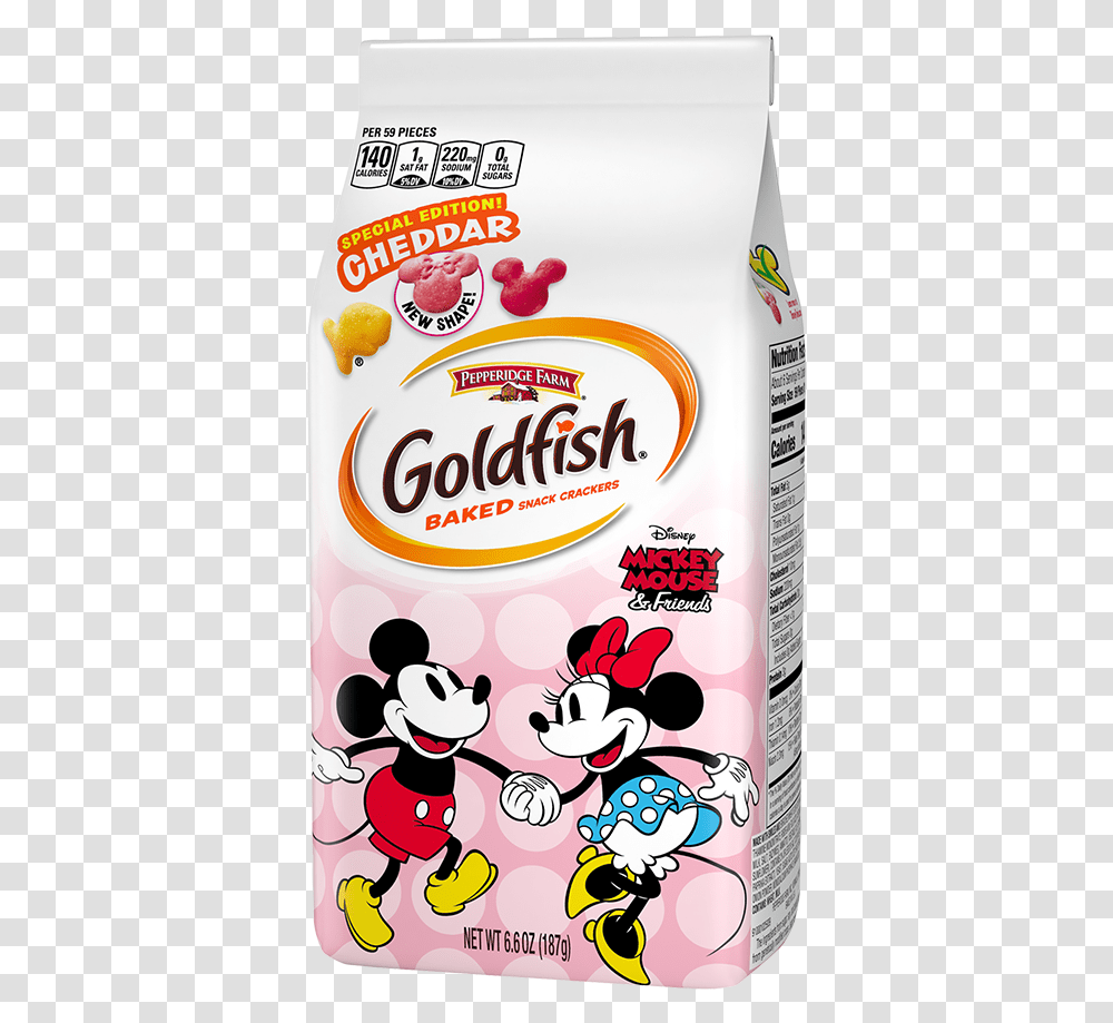 Mickey And Minnie Goldfish, Flour, Powder, Food Transparent Png