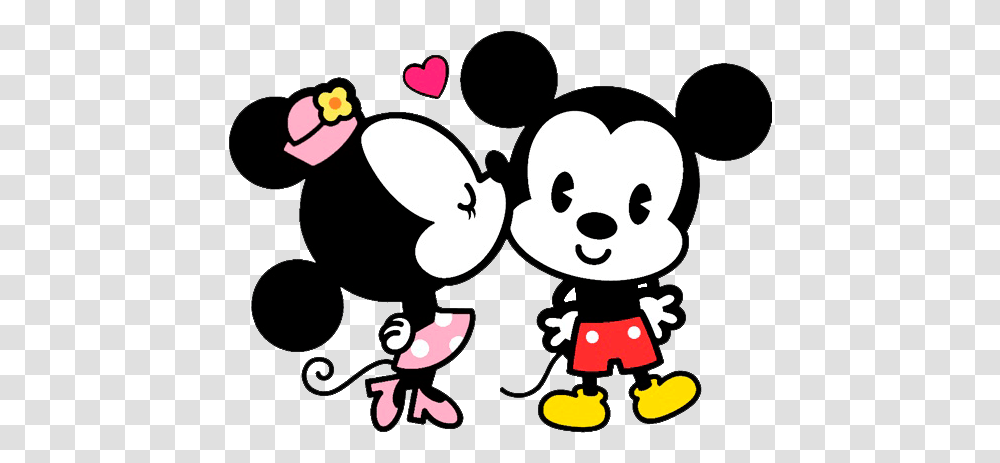 Mickey And Minnie Love & Clipart Free Mickey E Minnie Cute, Stencil, Giant Panda, Bear, Wildlife Transparent Png