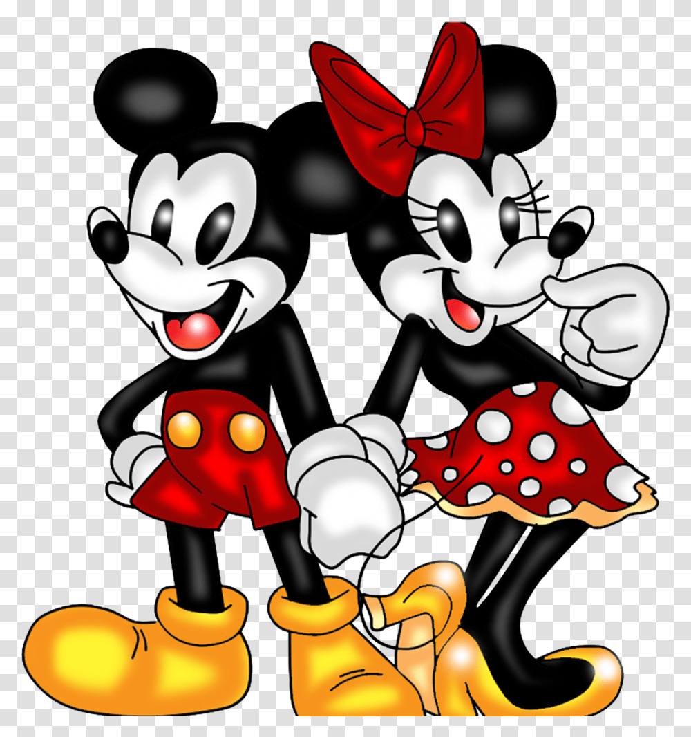 Mickey And Minnie Mouse Original, Tree Transparent Png