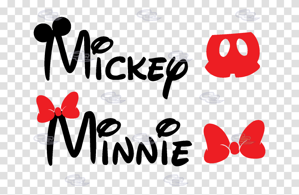 Mickey And Minnie Name, Alphabet, Plant Transparent Png