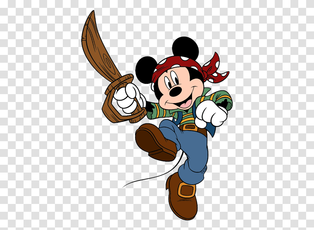 Mickey And Minnie Pirates, Hand Transparent Png