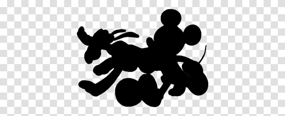 Mickey And Pluto Images Illustration, Stencil, Sport, Sports, Silhouette Transparent Png