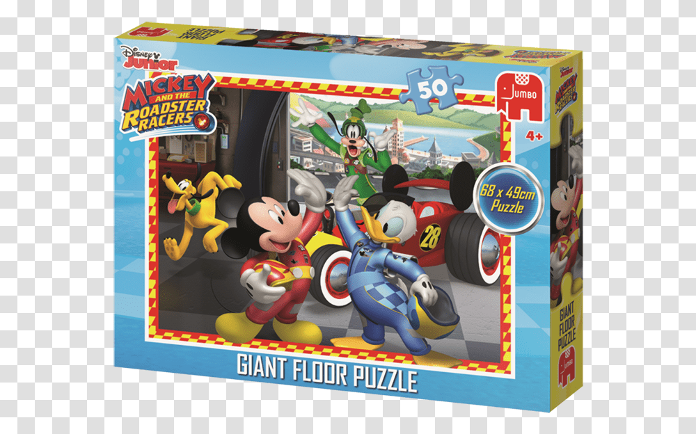 Mickey And The Roadster Racers Puzzle, Toy, Wheel, Machine, Super Mario Transparent Png