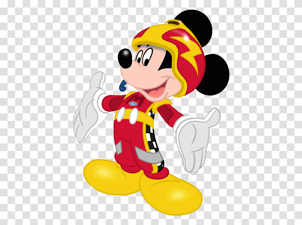 Mickey And The Roadster Racers Wiki Mickey Aventuras Sobre Ruedas, Performer, Person, Helmet, Clown Transparent Png