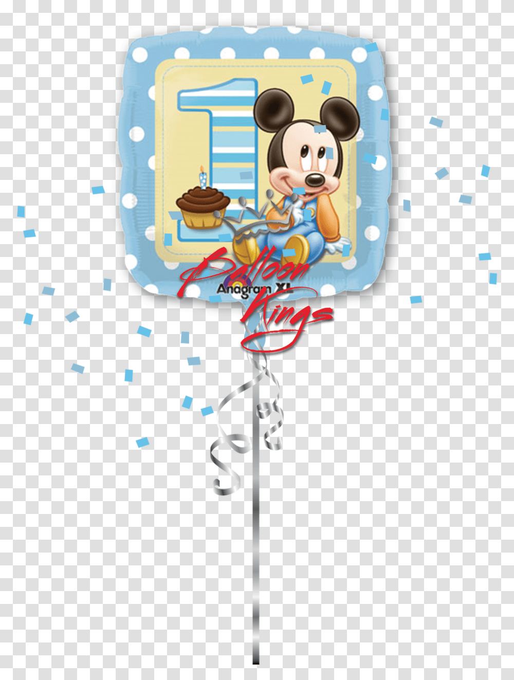 Mickey Balloons Clipart Baby Blue Mickey Mouse, Drawing, Doodle Transparent Png