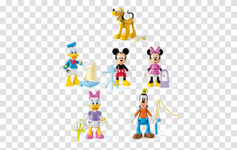 Mickey Classic Outfit Figures Pack1 Pack Figuras Mickey Mouse, Toy, Figurine, People, Person Transparent Png