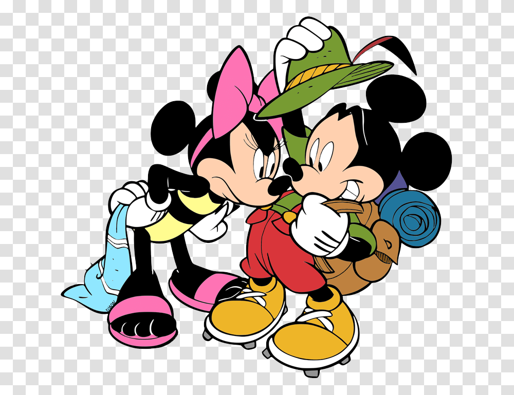 Mickey Clipart Minnie Mouse Mickey Mouse And Minnie Mouse Clipart, Hat, Bird Transparent Png