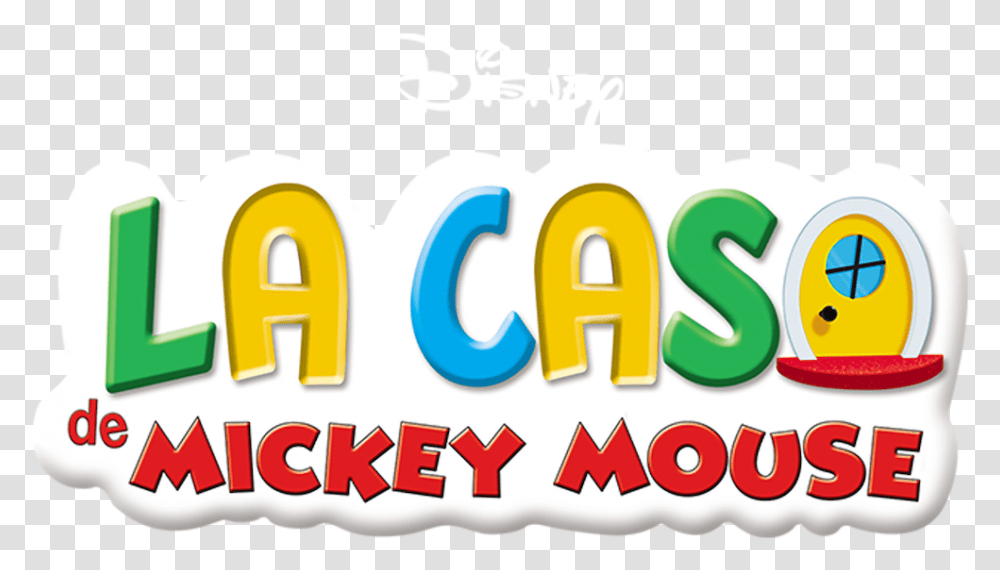 Mickey Clubhouse La Casa De Mickey Logo, Word, Label, Number Transparent Png