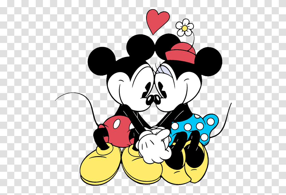 Mickey E Minnie Retro, Heart, Stencil Transparent Png