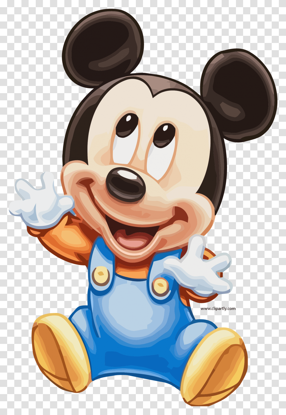 Mickey Excited Clipart Baby Mickey Mouse Happy Birthday, Toy, Food, Plant, Sweets Transparent Png