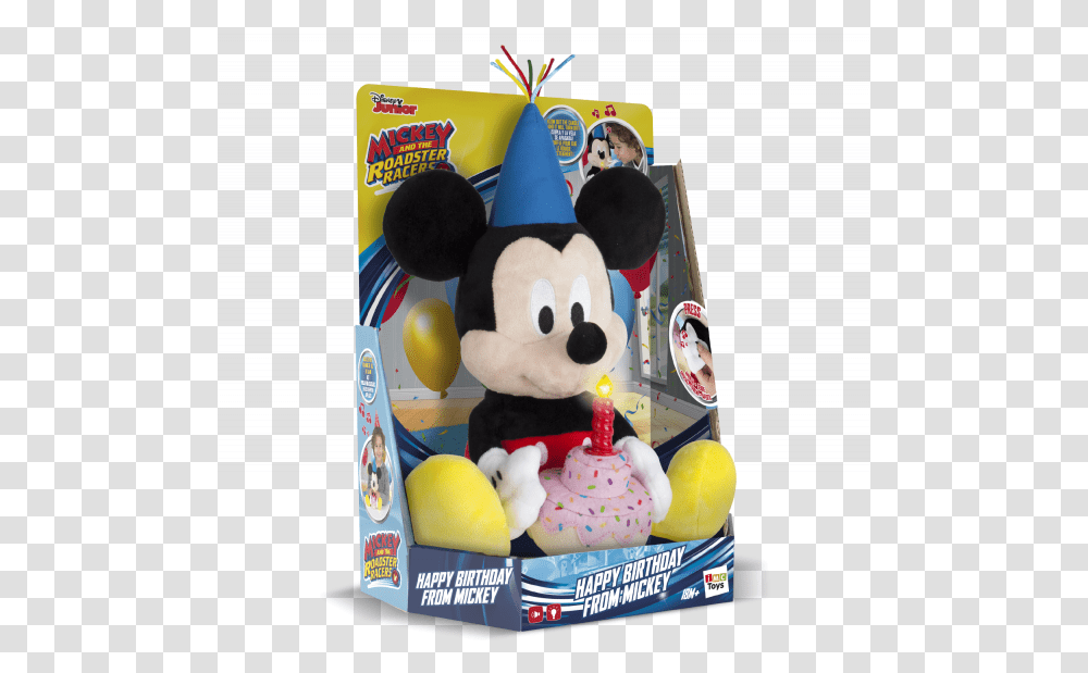 Mickey Happy Birthday Imc Toys Happy Birthday Mickey Mouse Presents, Clothing, Apparel, Party Hat, Sweets Transparent Png