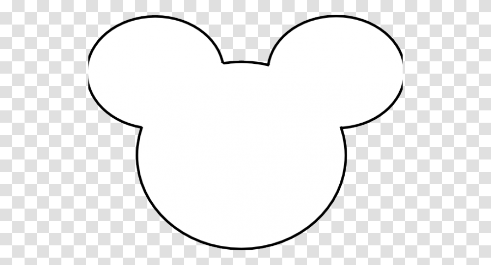 Mickey Head Outline White Mickey Head, Sunglasses, Accessories, Accessory, Stencil Transparent Png