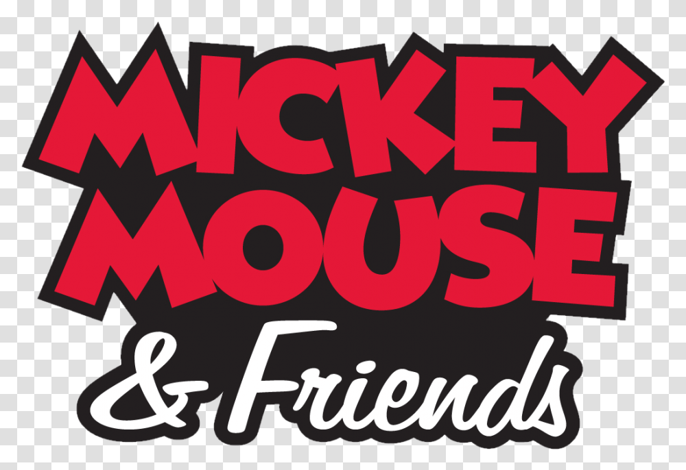 Mickey Logo Mickey Mouse And Friends Logo, Alphabet, Label, Word Transparent Png