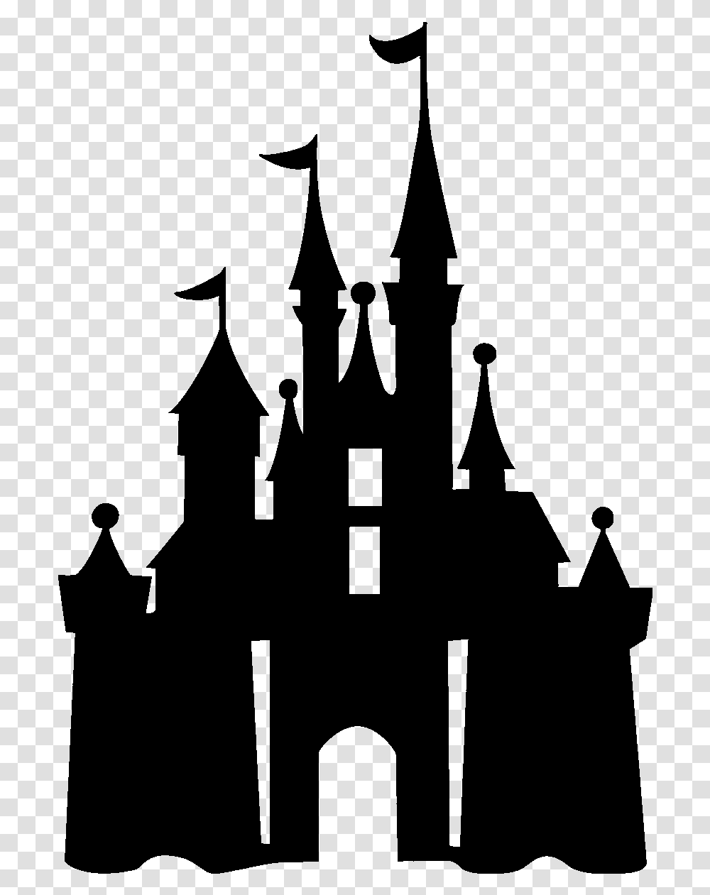 Mickey Magic Kingdom Cinderella Disney Castle Silhouette, Gray, World Of Warcraft Transparent Png