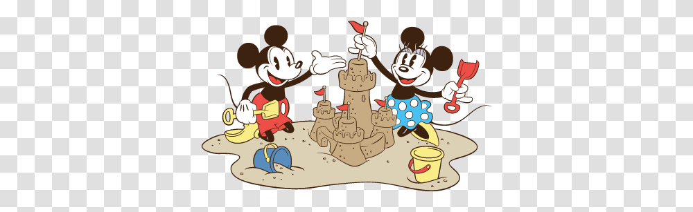 Mickey Minnie Beach Clipart, Cake, Dessert, Food, Birthday Cake Transparent Png