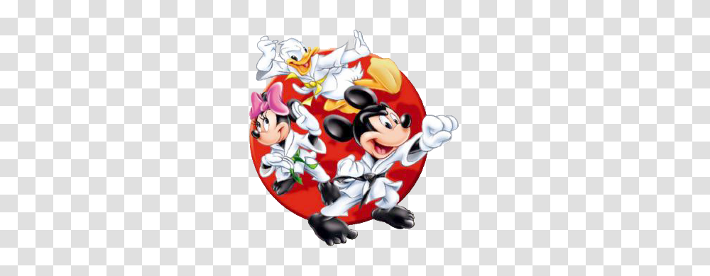 Mickey Minnie Donald Karate Little Heroes Favourites, Label, Apparel Transparent Png