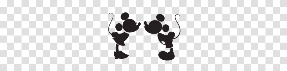 Mickey Minnie Mouse Black And White Clipart, Stencil, Crowd, Audience Transparent Png