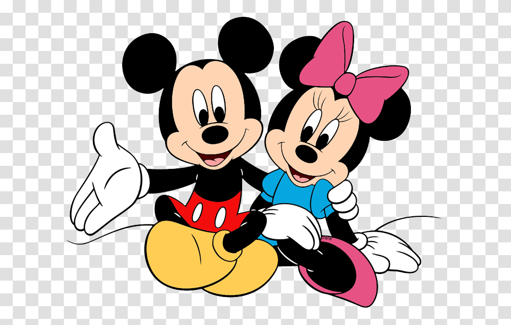 Mickey Minnie Posing Mickey Mouse Minnie Mouse, Doodle, Drawing Transparent Png