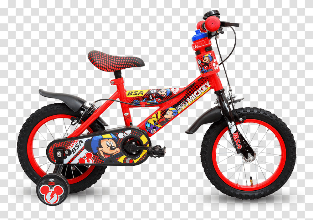 Mickey Mouse 16 Bike, Wheel, Machine, Bicycle, Vehicle Transparent Png