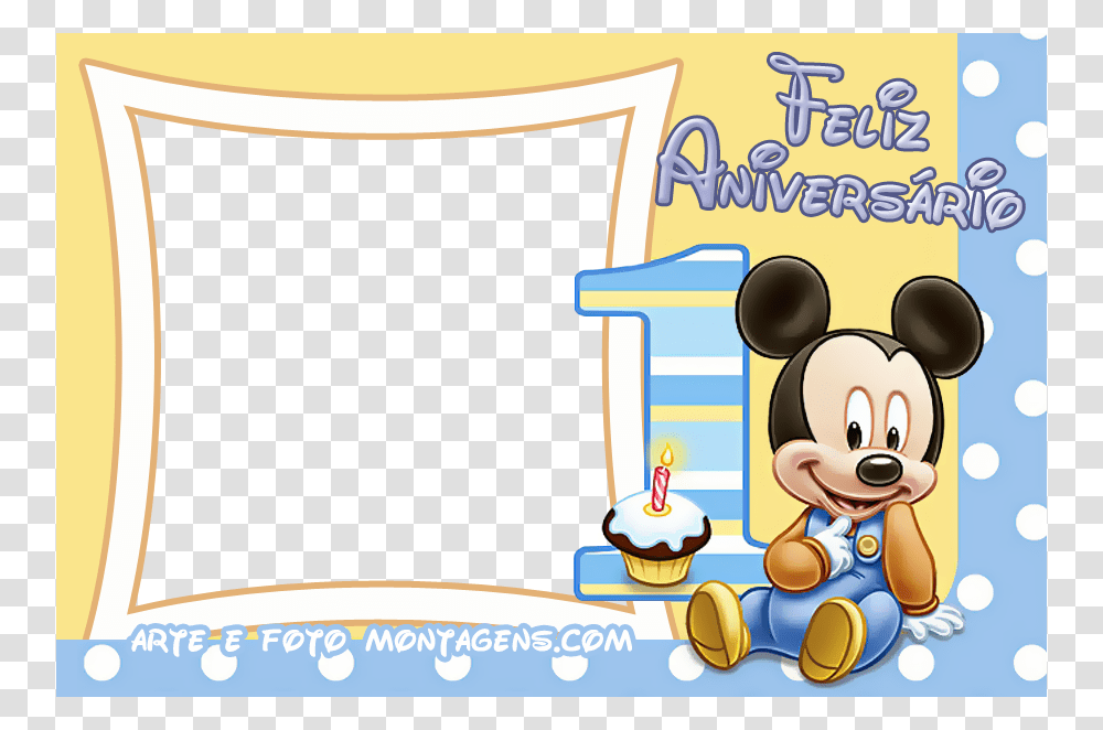 Mickey Mouse 1st Birthday Clipart, Alphabet, Number Transparent Png