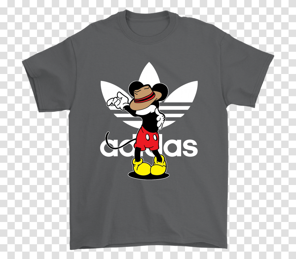 Mickey Mouse Adidas T Shirt, Apparel, T-Shirt, Plant Transparent Png