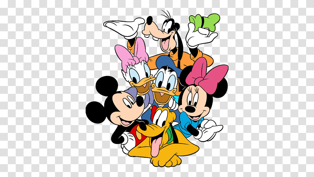 Mickey Mouse And Friends Clip Art, Comics, Book, Crowd Transparent Png