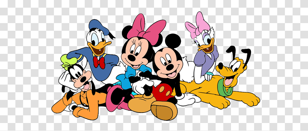 Mickey Mouse And Friends Clip Art Images Disney Clip Art, Doodle, Drawing, Crowd Transparent Png