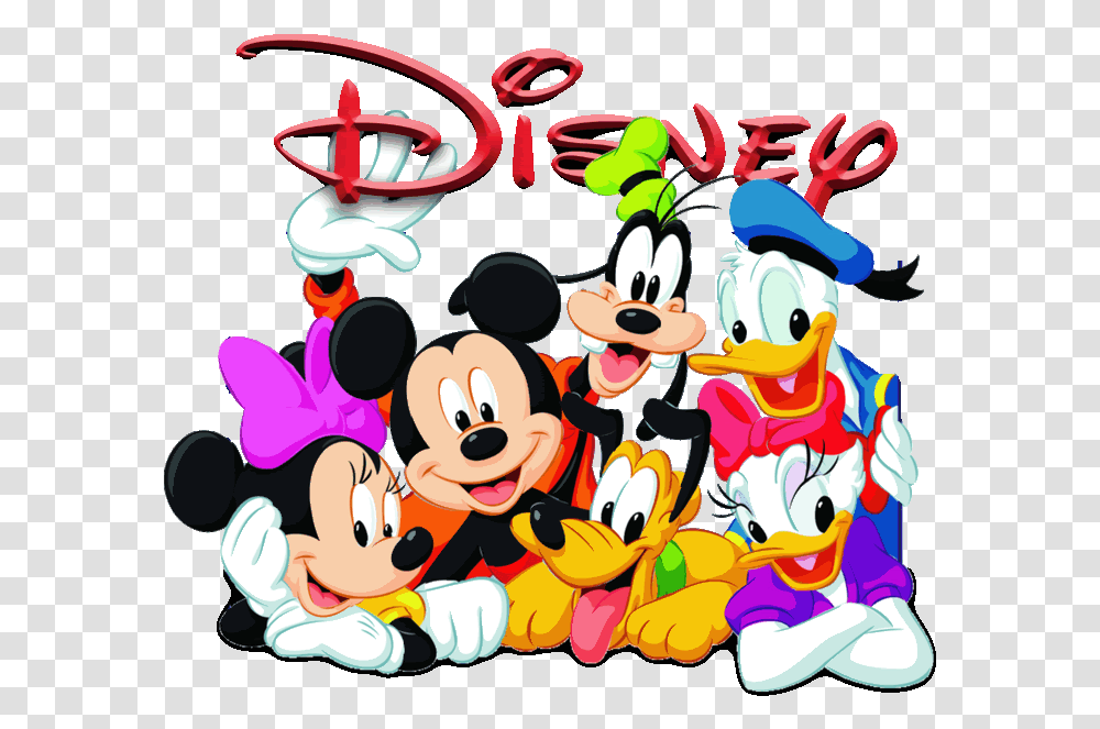 Mickey Mouse And Gang, Modern Art Transparent Png